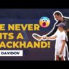 Forehand lesson with the 11-year-old ambidextrous Teo Davidov
