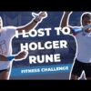 Fitness challenge with Holger Rune at the Mouratoglou Academy
