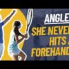 She has a two-handed forehand and a two-handed backhand!!