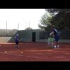 Forehand-backhand drills with Hudson and Milo