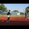 Forehand practice with David