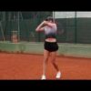 Forehand-backhand drill with Paige