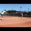 Open stance backhand