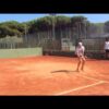 Forehand & backhand tennis drill