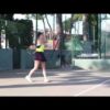 Forehand-backhand drills with Luna