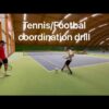 TENNIS COORDINATION DRILL USING FOOTBALL
