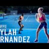Leylah Fernandez | Court Level Forehand, Backhand [Part1]