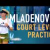 Mladenovic | Court Level Practice in Slow Motion Australian Open 2021