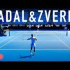 Rafael Nadal & Alexander Zverev Intense Practice | Australian Open 2022