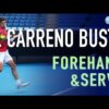 Pablo Carreno Busta – Court Level Practice ATP Forehand & Serve (2021) [Slow Motion] [240fps]
