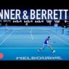 J. Sinner & M.Berrettini Intense Practice | Australian Open 2022 [4K 60fps]