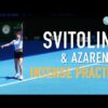 Elina Svitolina Practice with Victoria Azarenka | Australian Open