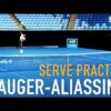 Felix Auger Aliassime Practice | Serve  [Australian Open] [2021]
