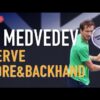 Daniil Medvedev Practice | Serve Forehand Backhand [Australian Open] [2021]