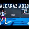 Carlos Alcaraz Slow Motion | Serve Forehand Backhand (4K 120fps)
