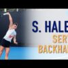 Simona Halep | Slow Motion Serve & Backhand (2021)