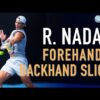 Rafael Nadal – Court Level Practice ATP Forehand & Backhand Slice [Super Slow Motion] (2021)