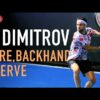 Grigor Dimitrov – Forehand Backhand Serve in Slow Motion (2021)