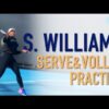Serena Williams – Serve & Volley Practice [Super Slow Motion] (2021)