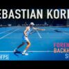 Sebastian Korda | Forehand Backhand Practice (4K 60fps)