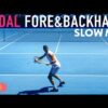 Rafael Nadal Forehand Backhand Practice | 2022 Australian Open [Slow Motion 4K 240fps]