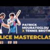 Slice backhand lesson with Felix | Tennis Brothers