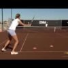 Video ejercicio Academia Tenis Ferrer-Quitada de derecha cruzando en movimiento.