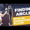 Finding angles with an ambidextrous player Teo Davidov