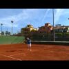 Ejercicio Tenis – Control de derecha media pista contra coach