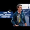 Spin and Trajectory on Serve!