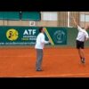 Ejercicio Tenis: Lanzamiento con mano – 1 remate entrando y 1 remate saliendo