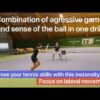 Combination of agressive game & sense of the ball in one exercise!! Improve you game today 💪