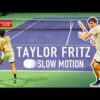 Taylor Fritz | Forehand & Backhand [Slow Motion 4K 120fps]