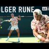 Holger Rune  – Forehand & Backhand practice [4k 60fps]