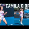 Camila Giorgi | Court Level practice [4k 60fps]