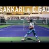 Maria Sakkari & Coco Gauff – Court Level Practice [4k 60fps]