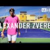 Alexander Zverev | Court Level Practice [4k 60fps]