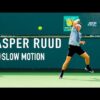 Casper Ruud – Forehand & Backhand [Slow Motion 4K 120fps]
