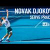 Novak Djokovic | Serve Practice [2023] [4k 60fps]
