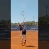 The ideal toss on your serve in terms of laterality!