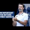 How important the return on first serve really is!