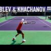 Andrey Rublev & Karen Khachanov – IW Practice 2023 [PART 2]
