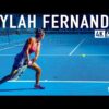 Leylah Fernandez | Court Level Forehand, Backhand [Part2]
