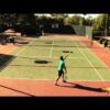 Ejercicio Tenis – Restar primer servicio de reves buscando profundidad en el lado del deuce