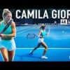 Camila Giorgi Court Level – Forehand & backhand [4k 60fps]