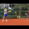 Forehand-backhand drill with Berk