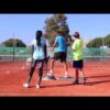 Backhand work with Layan & Axel