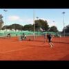 Working on the groundstrokes with Steven