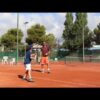 Morning forehands with Gustav