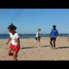 Balance and coordination on the beach